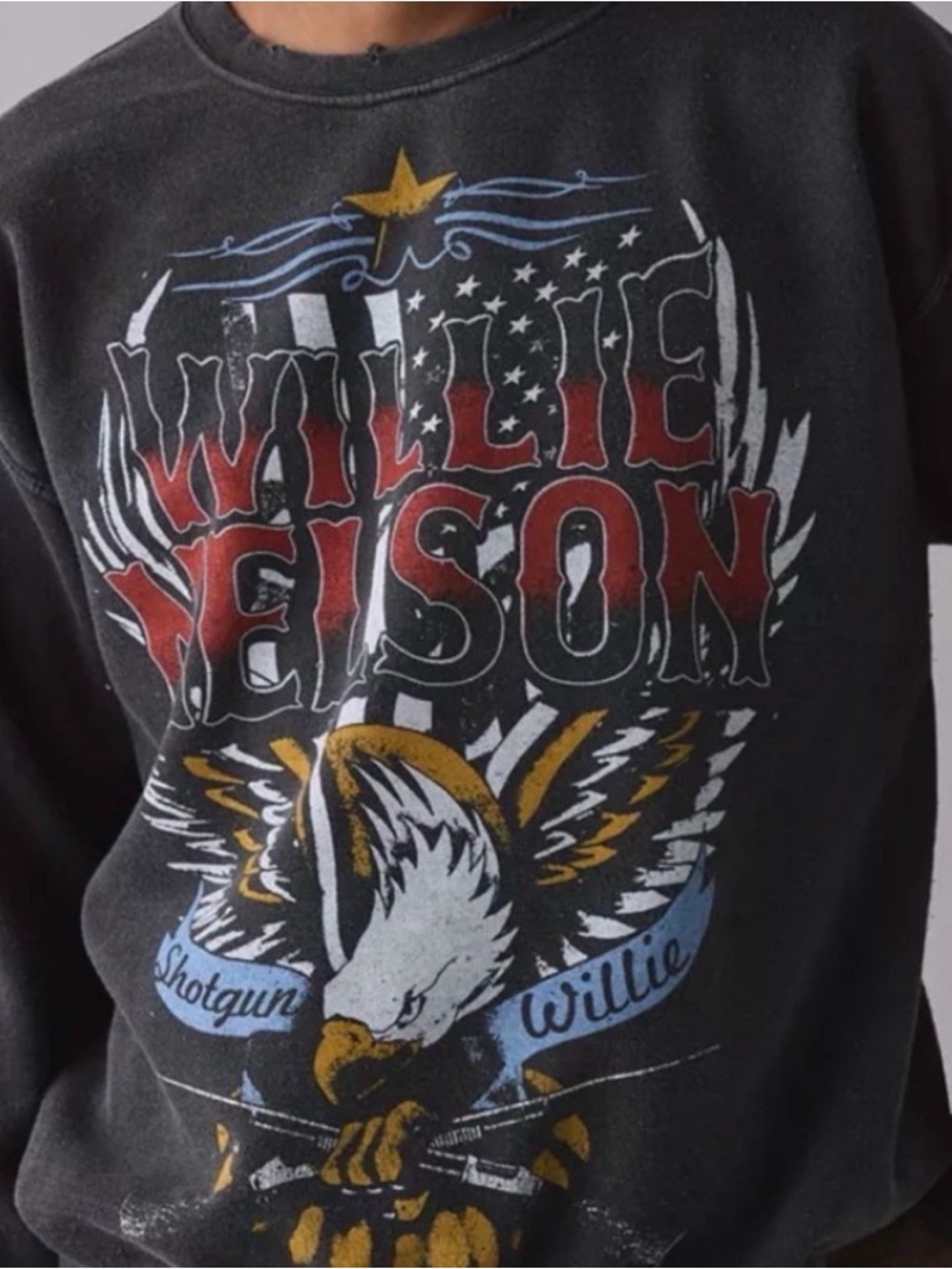 Willie Nelson Graphic Sweatshirt Urban Outfitters NWT🌹